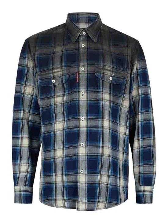 26SS 디스퀘어드2 긴팔 셔츠 D35206S74DM0993001F Blue