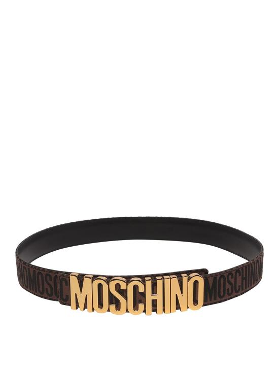  모스키노 가죽 벨트 800682681103 Brown