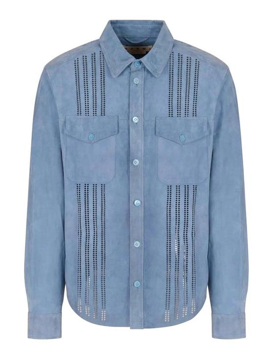 26SS 마르니 긴팔 셔츠 ULA761CUMY0368S000B34 Blue