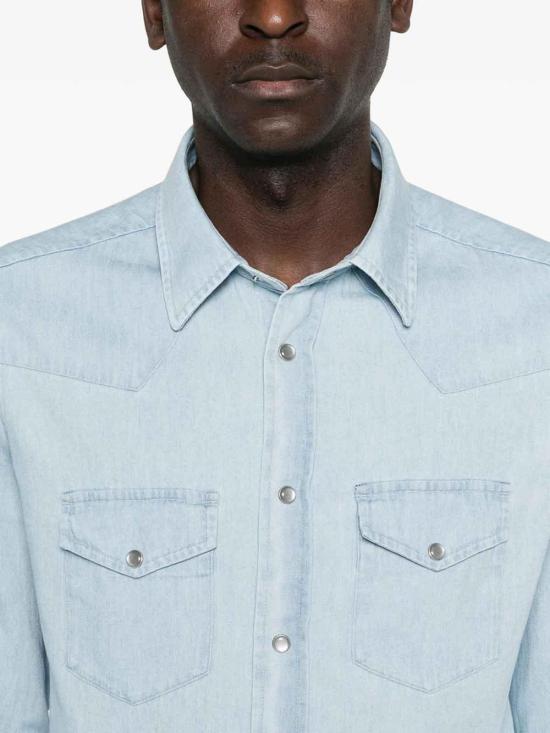 26SS 톰포드 긴팔 셔츠 FMC315HDS001UAN Blue - TOMFORD