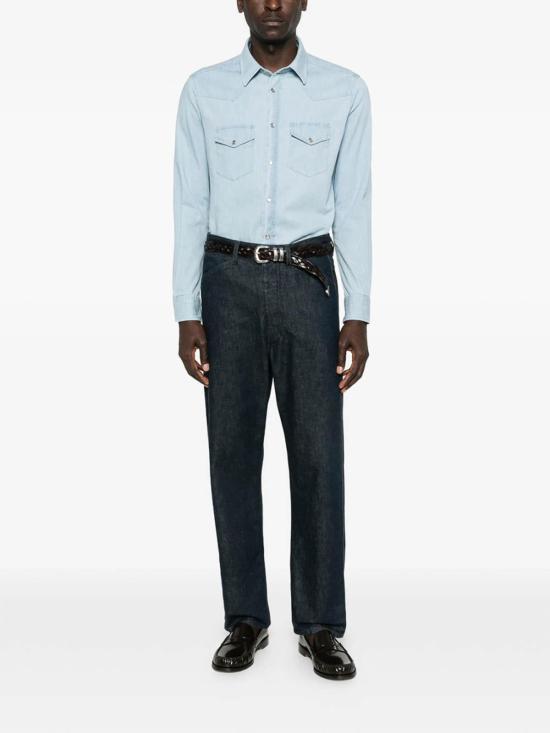 26SS 톰포드 긴팔 셔츠 FMC315HDS001UAN Blue - TOMFORD