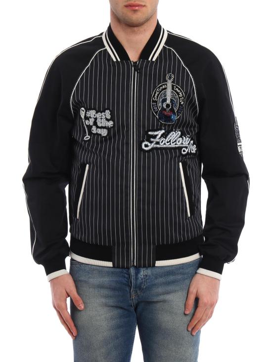  돌체앤가바나 봄버 자켓 G9IK4ZG7KLQS8051 Dark Grey - DOLCE & GABBANA