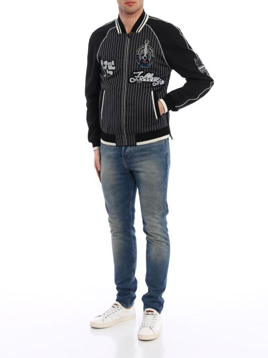  돌체앤가바나 봄버 자켓 G9IK4ZG7KLQS8051 Dark Grey - DOLCE & GABBANA
