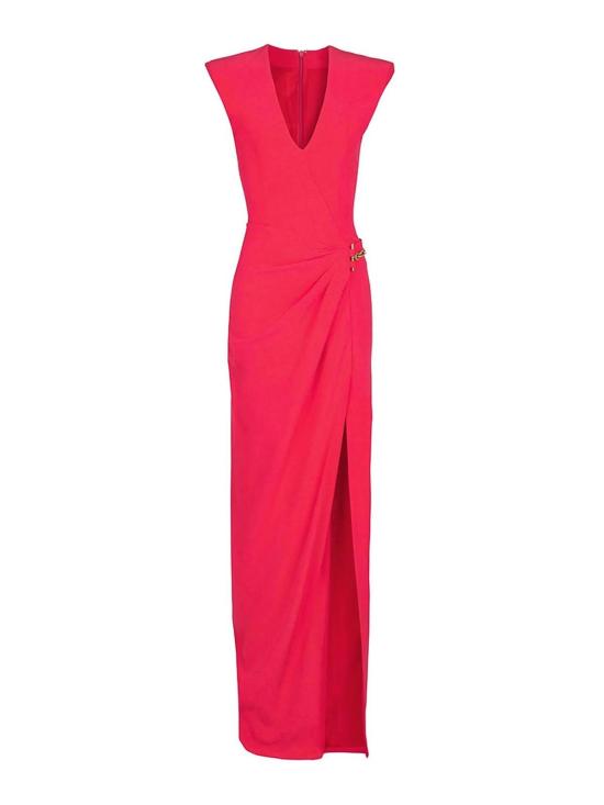 26SS 발망 미디 스커트 GF1RPB05VB004PK Red