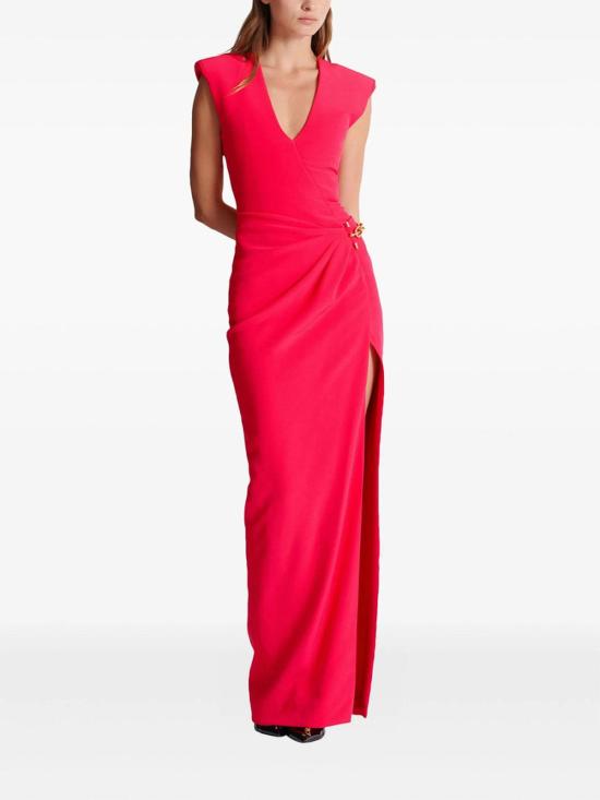 26SS 발망 미디 스커트 GF1RPB05VB004PK Red - BALMAIN