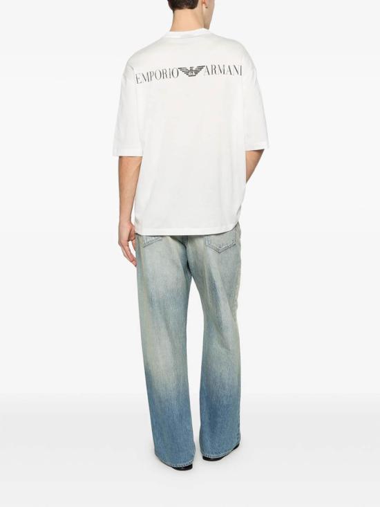 26SS 엠포리오 아르마니 반팔 티셔츠 AF24470EM005277U0003 White - EMPORIO ARMANI