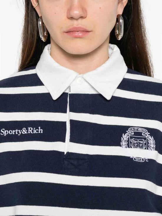 26SS 스포티앤리치 폴로 티셔츠 ST008611300BLDKNAW Dark Blue - SPORTY & RICH
