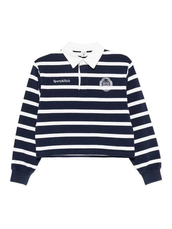 26SS 스포티앤리치 폴로 티셔츠 ST008611300BLDKNAW Dark Blue