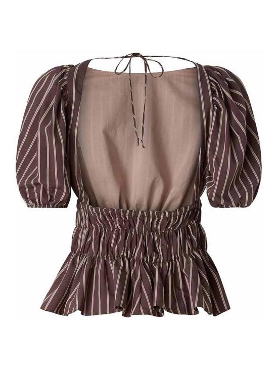26SS 핑코 반팔 티셔츠 106674A33QLN1 Brown - PINKO