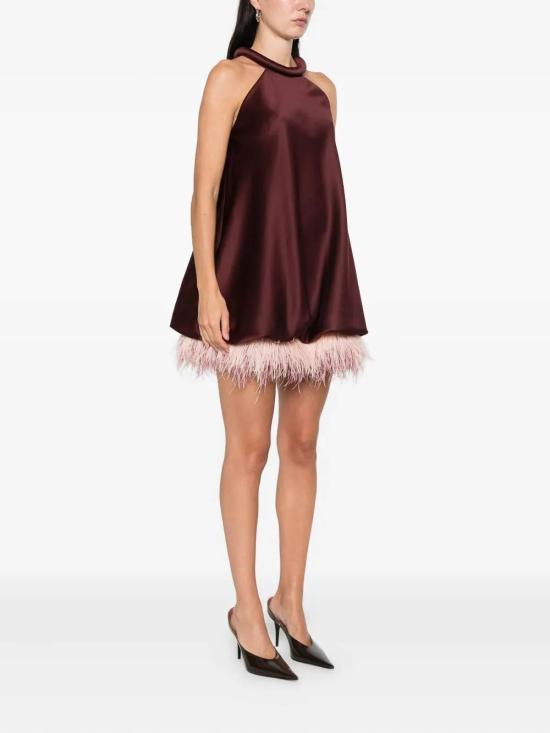 25FW 로산나 오캄포 미디 스커트 RO076BGD Dark Red - ROSANNA OCAMPO