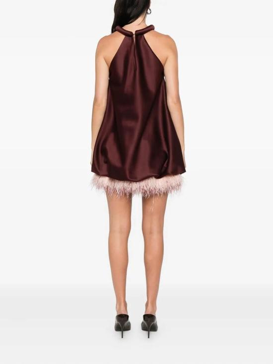 25FW 로산나 오캄포 미디 스커트 RO076BGD Dark Red - ROSANNA OCAMPO