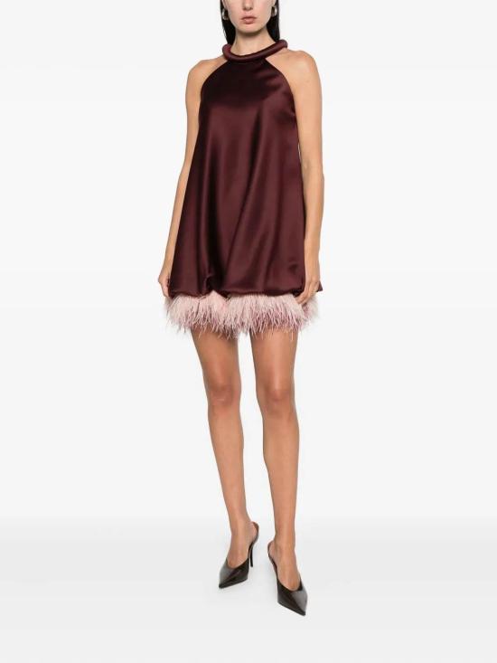 25FW 로산나 오캄포 미디 스커트 RO076BGD Dark Red - ROSANNA OCAMPO