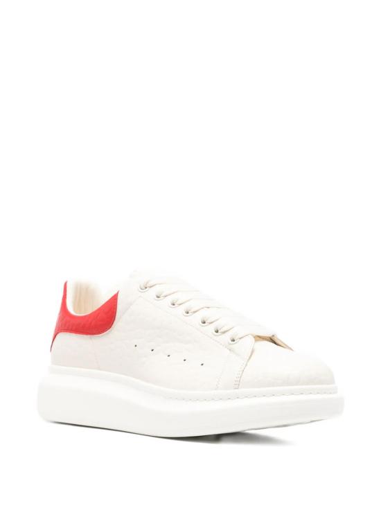 26SS 알렉산더 맥퀸 오버사이즈 레더 스니커즈 807881WHAEG9095 Beige - ALEXANDER MCQUEEN