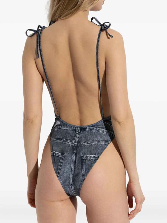 26SS 디젤 킨스리 데님 프린트 스윔수트 0BNCWA18751E6866 Blue - DIESEL