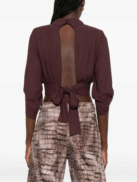 26SS 엘리자베타프랜치 셔츠 CA14761E2644 Brown - ELISABETTA FRANCHI