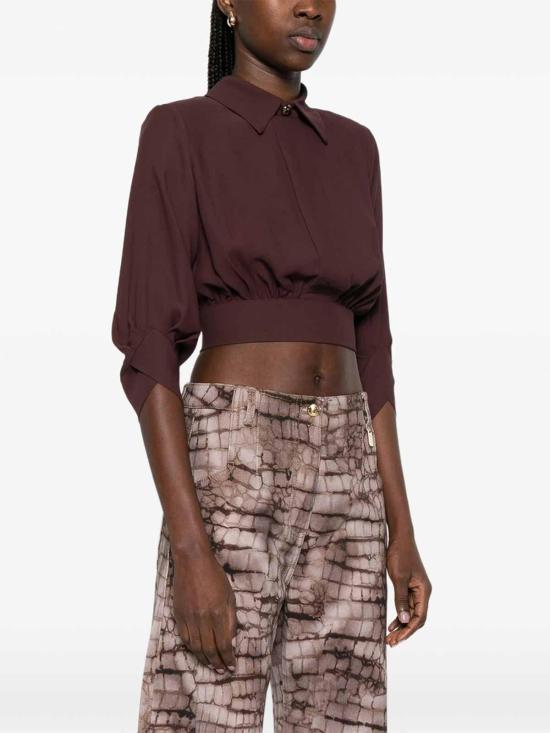 26SS 엘리자베타프랜치 셔츠 CA14761E2644 Brown - ELISABETTA FRANCHI