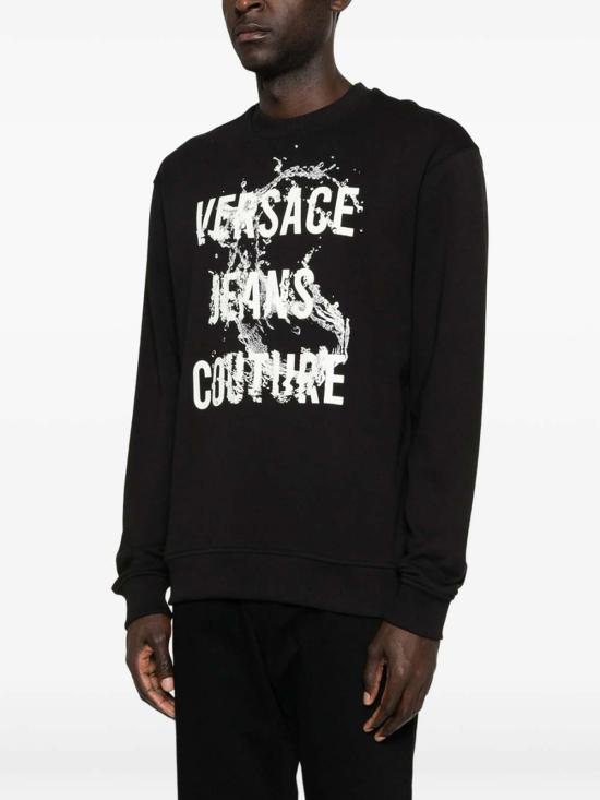 26SS 베르사체 긴팔 티셔츠 80GAIC01CF00C899 Black - VERSACE