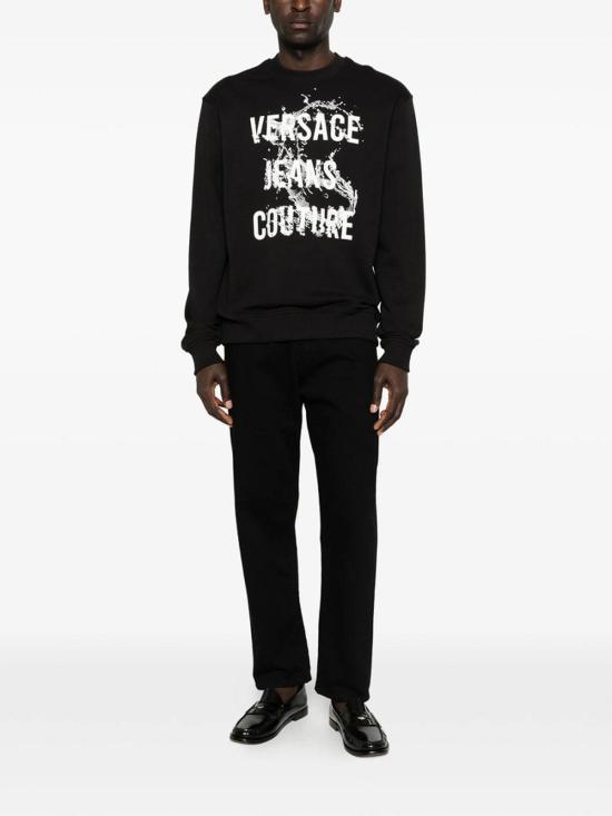 26SS 베르사체 긴팔 티셔츠 80GAIC01CF00C899 Black - VERSACE