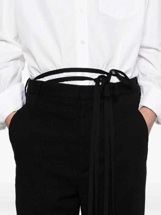 26SS 앤 드뮐미스터 팬츠 B0010304FA718099 Black - ANN DEMEULEMEESTER