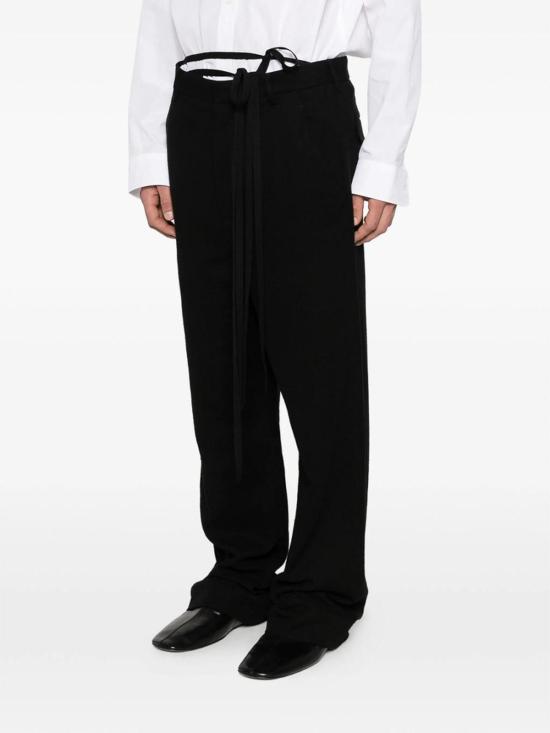 26SS 앤 드뮐미스터 팬츠 B0010304FA718099 Black - ANN DEMEULEMEESTER
