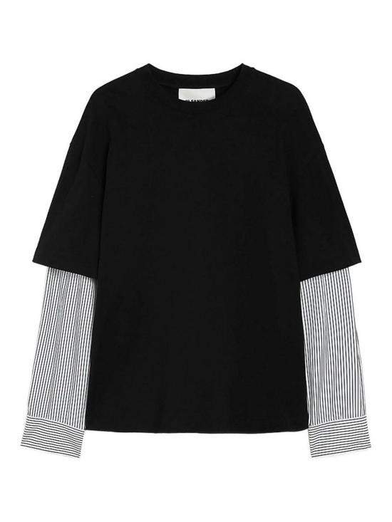 26SS 질샌더 긴팔 티셔츠 J20256J22GC0235001 Black