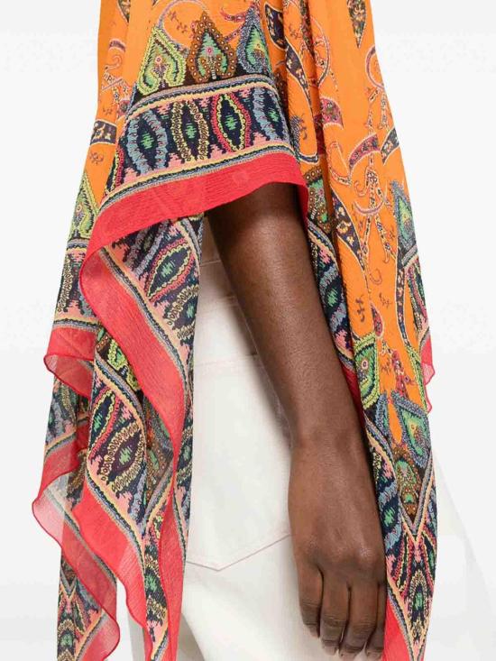 26SS 에트로 케이프 AKE03WRJA0027X0851 Orange - ETRO