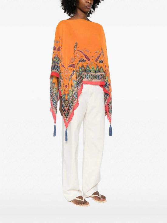 26SS 에트로 케이프 AKE03WRJA0027X0851 Orange - ETRO