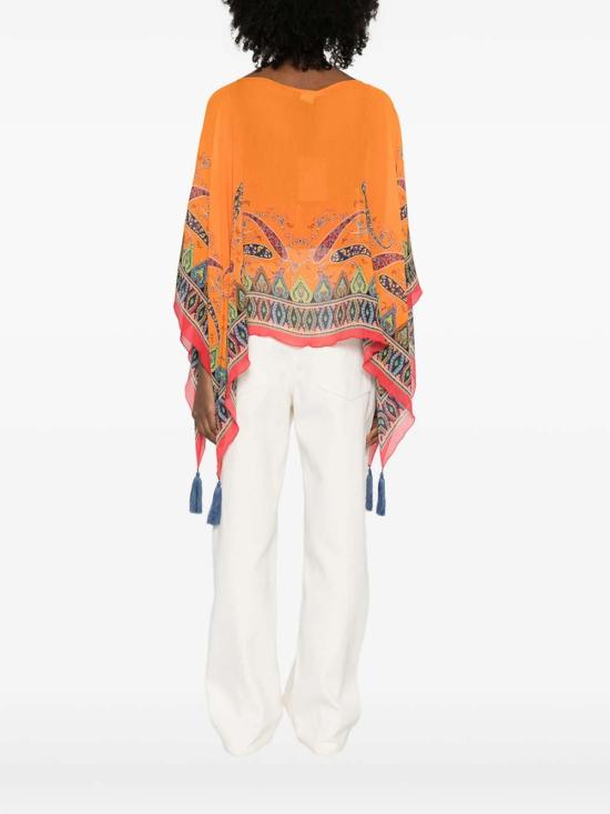 26SS 에트로 케이프 AKE03WRJA0027X0851 Orange - ETRO