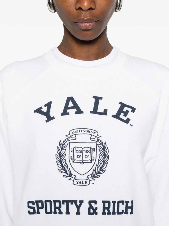 26SS 스포티앤리치 긴팔 티셔츠 ST082611680WHWHITE White - SPORTY & RICH