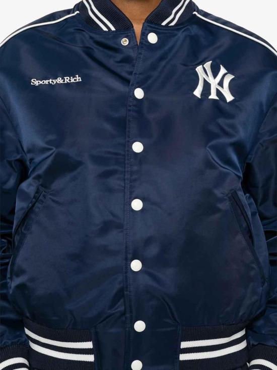 26SS 스포티앤리치 봄버 자켓 OW005610675BLDKNAW Blue - SPORTY & RICH