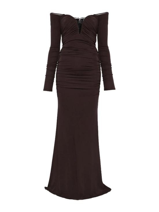 26SS 엘리자베타프랜치 미디 스커트 ABR1061E2EV9 Brown