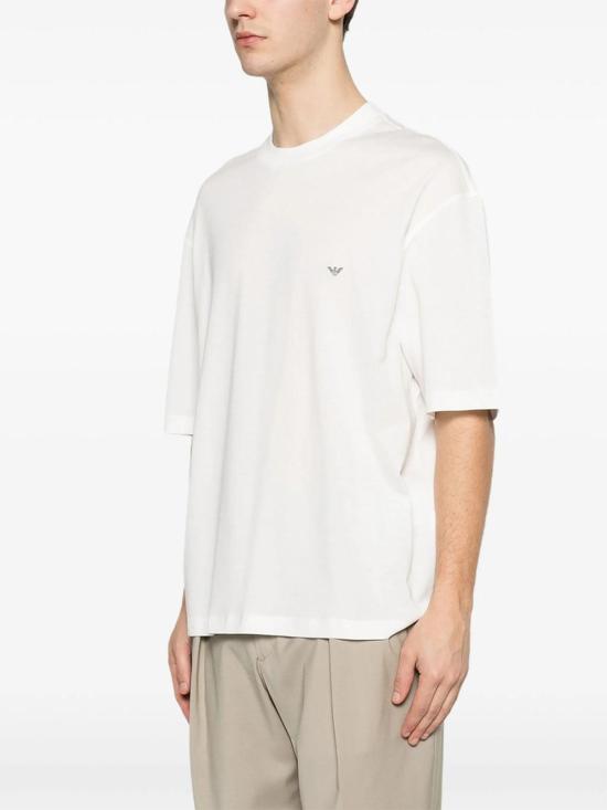 26SS 엠포리오 아르마니 반팔 티셔츠 AF24470EM005737U0003 White - EMPORIO ARMANI