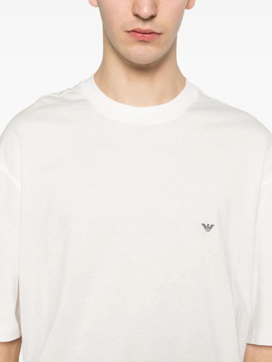 26SS 엠포리오 아르마니 반팔 티셔츠 AF24470EM005737U0003 White - EMPORIO ARMANI