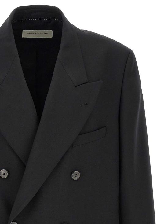 26SS 드리스 반 노튼 수트 자켓 2610204363249900 Black - DRIES VAN NOTEN
