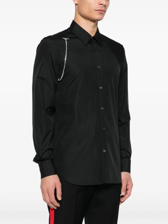 26SS 알렉산더 맥퀸 긴팔 셔츠 851803QNAAD1000 Black - ALEXANDER MCQUEEN