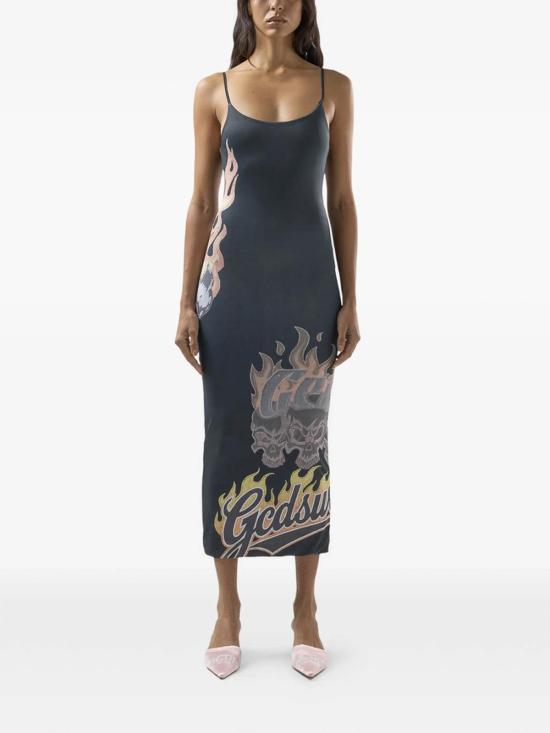 26SS 지씨디에스 미디 스커트 C1WWQB025J036 Black - GCDS