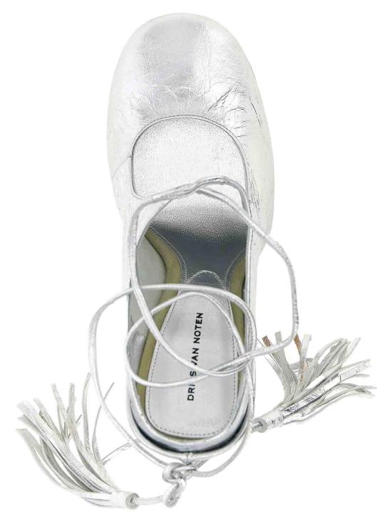 26SS 드리스 반 노튼 뮬/슬리퍼 2610117870207950 Silver - DRIES VAN NOTEN