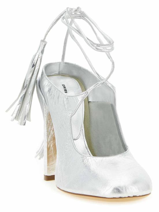 26SS 드리스 반 노튼 뮬/슬리퍼 2610117870207950 Silver - DRIES VAN NOTEN