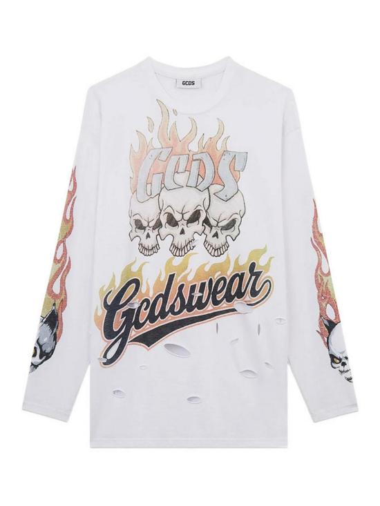 26SS 지씨디에스 긴팔 티셔츠 C1MWQC060J079 White