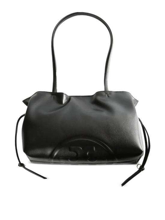 26FW 토리버치 엘라 리사이클드 드로스트링 스몰 토트 핸드백 178768001 Black