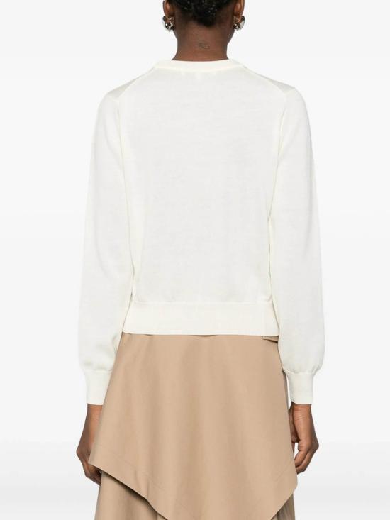 26SS 메종키츠네 베이비 폭스 메리노 레귤러 점퍼 PW00801KT1181PUECR Light Beige - MAISON KITSUNE