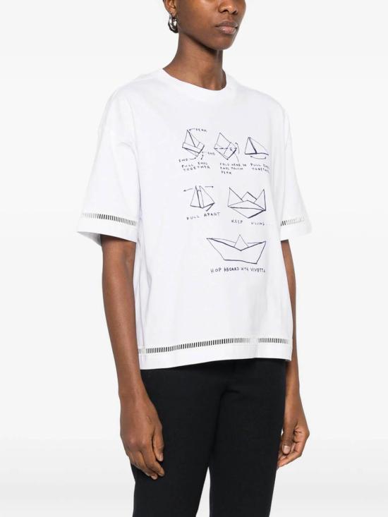 26SS 비베타 반팔 티셔츠 VM1TS0024PC0821001 White - VIVETTA