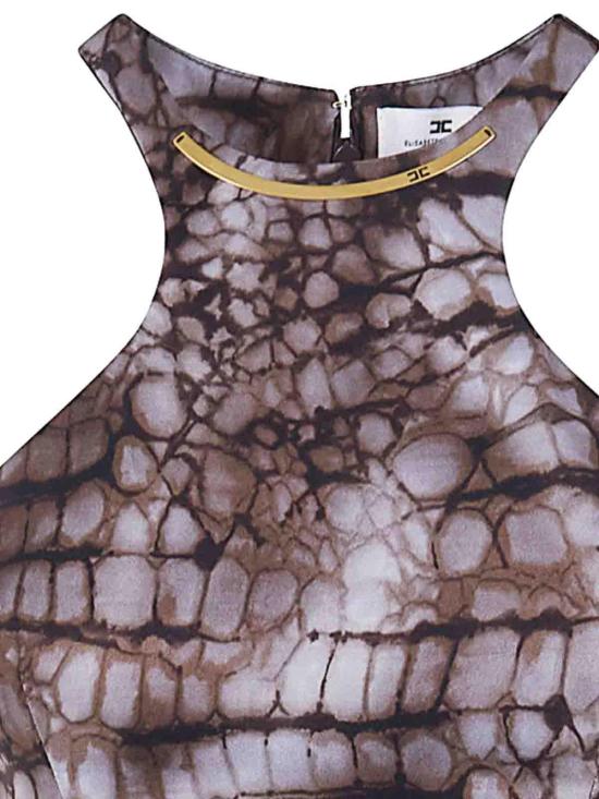 26SS 엘리자베타프랜치 미디 스커트 AB89161E2644 Brown - ELISABETTA FRANCHI