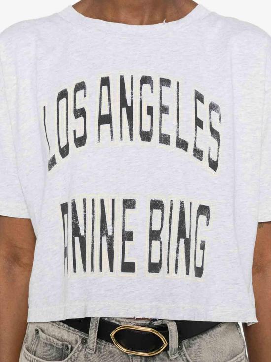 26SS 애니빙 반팔 티셔츠 A0812557GRM1 Grey - ANINE BING