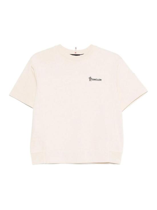 26SS 몽클레어 그레노블 넥 브렌딩 코튼 티셔츠 89AZ98C00010034 Beige