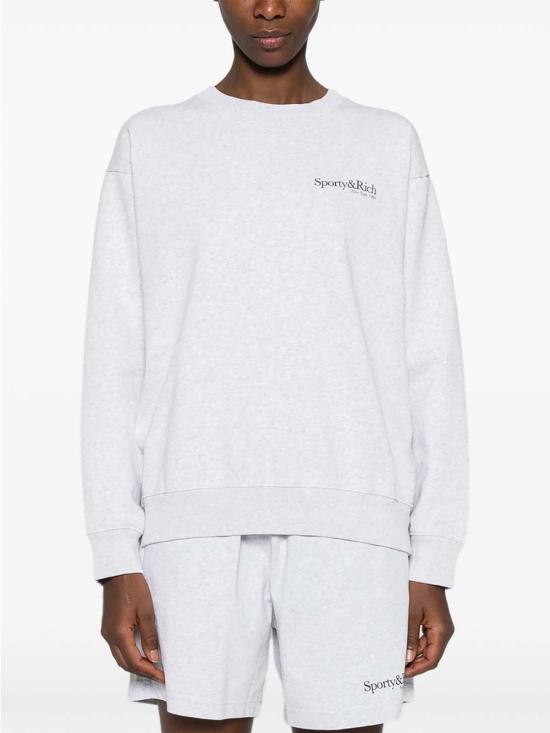 26SS 스포티앤리치 긴팔 티셔츠 ST07162175GYHEGRA Grey - SPORTY & RICH
