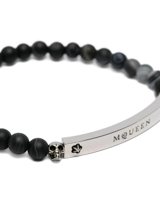 26SS 알렉산더 맥퀸 브레이슬릿 858391I232Y1064 Black - ALEXANDER MCQUEEN