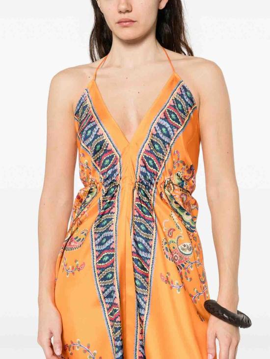 26SS 에트로 롱 원피스 AKF13WRPA0001X0852 Orange - ETRO