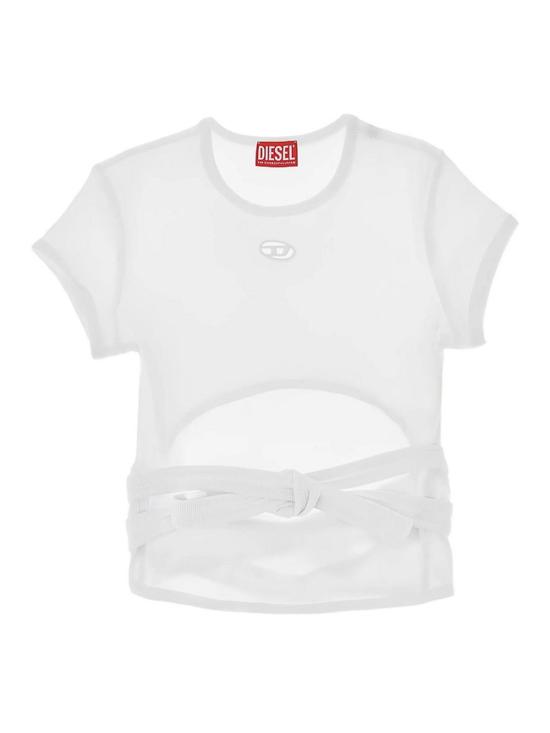 26SS 디젤 T 버니 테일 S1 티셔츠 0EJAIA21197100 White