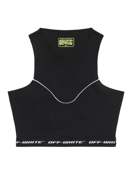 26SS 오프화이트 민소매 티셔츠 2VO05QS26JER001W003 Black